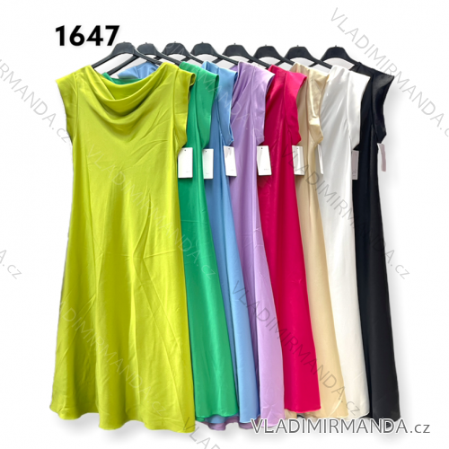 Šaty dlhé bez rukávu dámske (S/M ONE SIZE) TALIANSKA MÓDA IMPHD231647