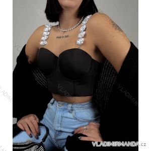 Crop top na ramienka dámsky (S/M ONE SIZE) TALIANSKA MÓDA IMPGM231126