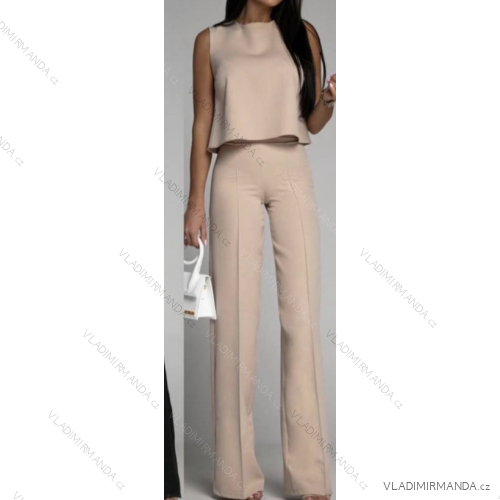 Súprava elegantné nohavice a top bez rukávov dámsky (S/M ONE SIZE) TALIANSKA MÓDA IMPGM239338