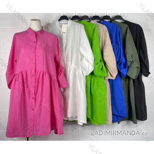Šaty dlhý rukáv dámske (S/M ONE SIZE) TALIANSKA MÓDA IMPBB23F10358
