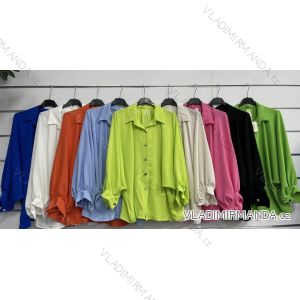 Košeľa dlhý rukáv dámska (S/M ONE SIZE) TALIANSKA MÓDA IMWAS23125