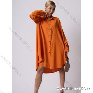 Šaty oversize košeľové dlhý rukáv dámske (S/M/L ONE SIZE) TALIANSKA MÓDA IMWAS23128