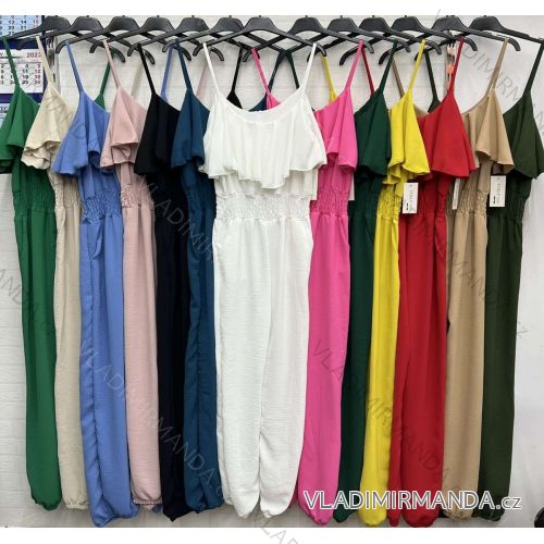 Overal dlhý letné na ramienka dámsky (S / M ONE SIZE) TALIANSKÁ MÓDA IMWD23142