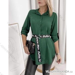 Košeľa oversize dlhý rukáv dámska (S/M ONE SIZE) TALIANSKA MÓDA IMWKK23195