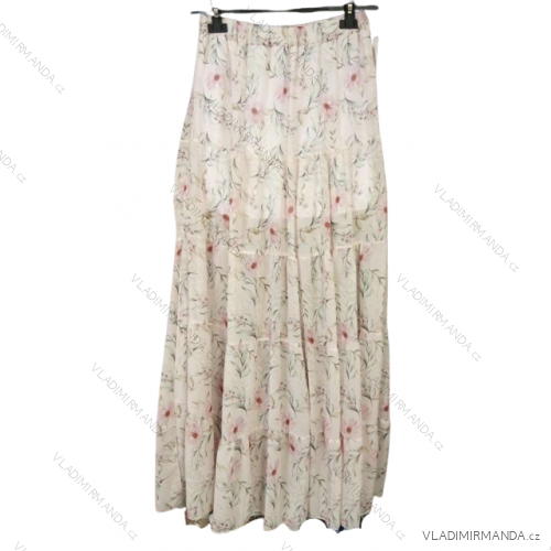 Sukňa letná dlhá dámska (S/M ONE SIZE) TALIANSKA MÓDA IMWC222485 ružová S/M
