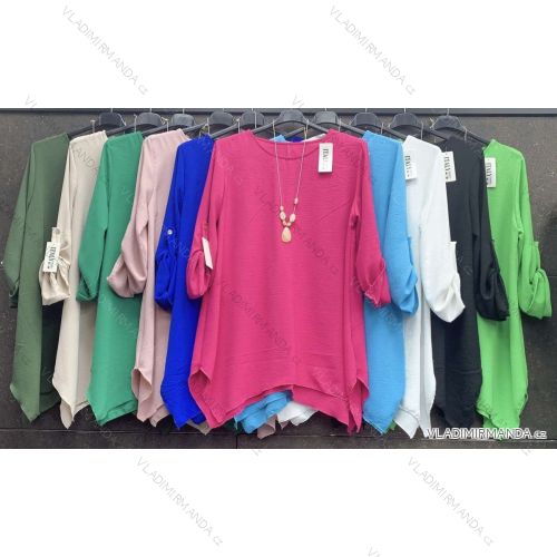 Tunika s príveskom dlhý rukáv dámska (S/M ONE SIZE) TALIANSKA MÓDA IMWA23246