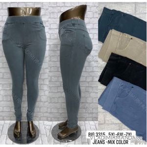 Nohavice jeans džegíny dlhé dámske nadrozmer (5XL-7XL) TURECKÁ MÓDA TMWL233315