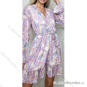 Šaty dlhý rukáv dámske (S/M ONE SIZE) TALIANSKA MÓDA IMPBB23F11353