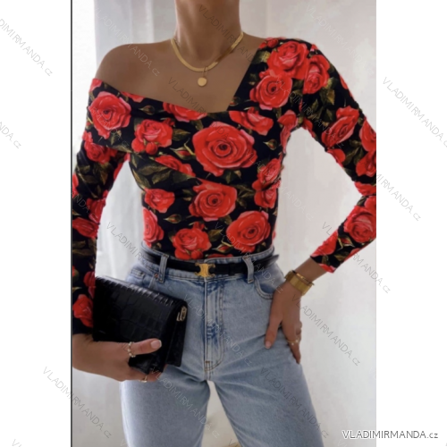 Body dlhý rukáv dámske (S/M ONE SIZE) TALIANSKA MÓDA IMPGM23233005