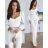 Súprava elegantné nohavice a top dlhý rukáv dámsky (S/M ONE SIZE) TALIANSKA MÓDA IMPGM2323107/23610