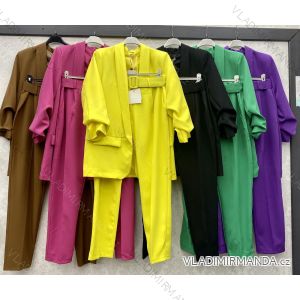 Súprava elegantné sako a nohavice dámska nadrozmer (3XL-6XL) TALIANSKA MÓDA IMWB23346
