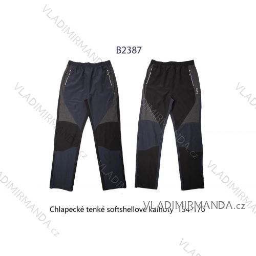Nohavice softshellové slabé dorast chlapčenské (134-164) WOLF B2387