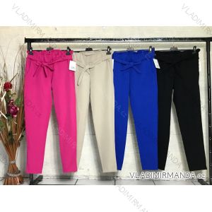 Nohavice dlhé s opaskom dámske (S/M ONE SIZE) TALIANSKA MÓDA IMPGM2311917