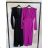 Šaty elegantný dlhý rukáv dámske (S/M ONE SIZE) TALIANSKA MÓDA IMPOC235994