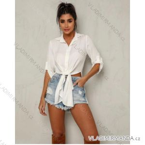 Košeľa dlhá rukáv dámska (S/M ONE SIZE) TALIANSKA MÓDA IMM23ls19805