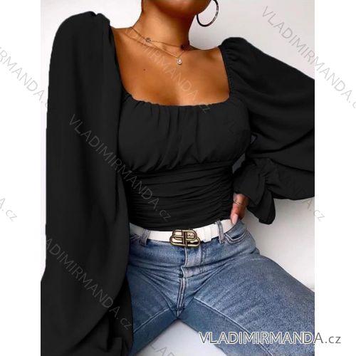 Top dlhý rukáv dámsky (S/M ONE SIZE) TALIANSKA MÓDA IMM23m17317