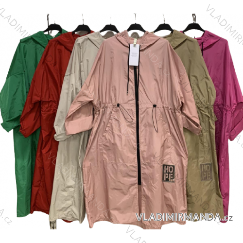 Bunda predĺžená s kapucňou dámska nadrozmer (3XL/4XL ONE SIZE) TALIANSKA MóDA IMC23145