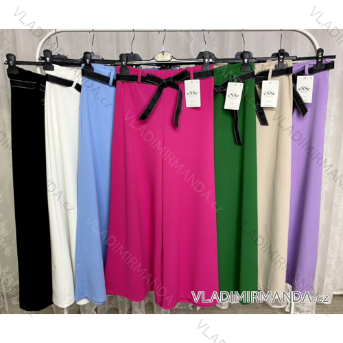Nohavice dlhé s opaskom dámske (S/M ONE SIZE) TALIANSKA MÓDA IMPLP2386390065