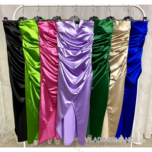 Šaty elegantné spoločenské carmen bez rukávov dámske (S/M ONE SIZE) TALIANSKA MÓDA IMPLP2323385013
