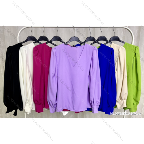 Tričko/tunika dlhý rukáv dámske (S/M ONE SIZE) TALIANSKA MÓDA IMPLP2312292070