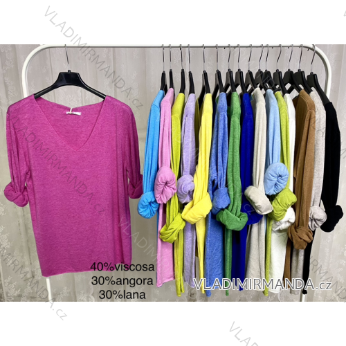 Tunika dlhý rukáv dámske (S/M ONE SIZE) TALIANSKA MÓDA IMPLP2320250065