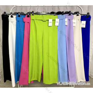 Nohavice s opaskom dlhé dámske (S/M ONE SIZE) TALIANSKA MÓDA IMPLP2371140090