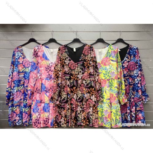 Šaty elegantný dlhý rukáv dámske (S/M ONE SIZE) TALIANSKA MÓDA IMWGS23419