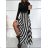 Šaty dlhé elegantný dlhý rukáv dámske (S/M ONE SIZE) TALIANSKA MÓDA IMWE23458
