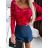 Tričko dlhý rukáv dámske (S/M ONE SIZE) TALIANSKA MÓDA IMWE23459
