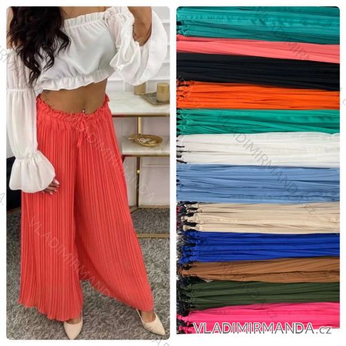 Nohavice dlhé letné dámske (S/M ONE SIZE) TALIANSKA MÓDA IMWA23499/01