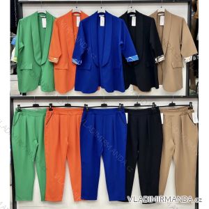Súprava elegantné sako a nohavice dámska nadrozmer (2XL-5XL) TALIANSKA MÓDA IMWB23046