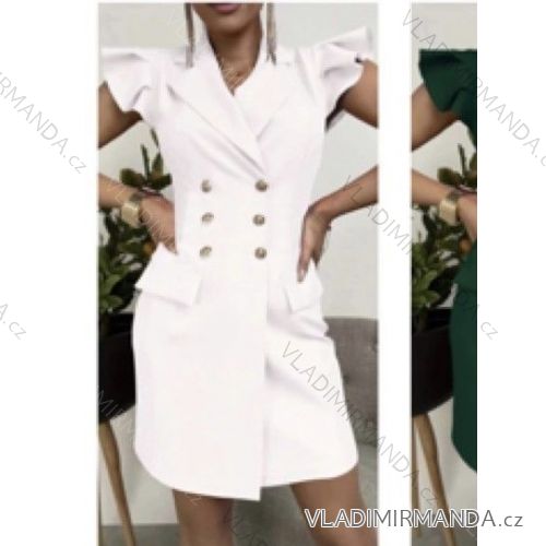 Šaty kabátikovej elegantný dlhý rukáv dámske (S/M ONE SIZE) TALIANSKA MÓDA IMWB23076