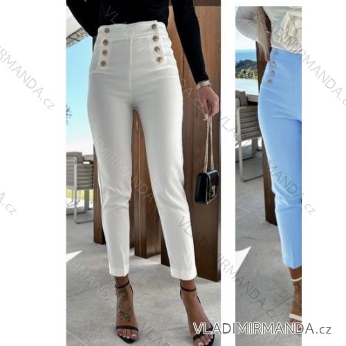 Nohavice dlhé elegantné dámske (S/M ONE SIZE) TALIANSKA MÓDA IMWB23091