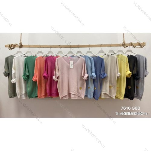 Tunika dlhý rukáv dámska (S/M ONE SIZE) TALIANSKA MÓDA IMWP23028