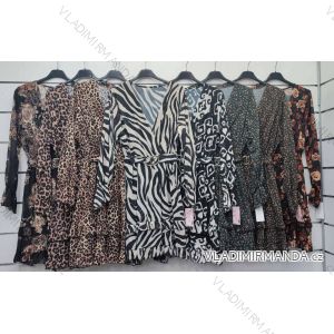 Šaty šifónové dlhý rukáv dámske (S/M ONE SIZE) TALIANSKA MÓDA IMWP23026