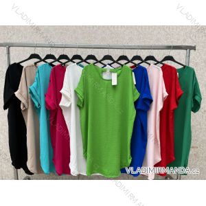 Šaty oversize krátky rukáv dámske (S/M ONE SIZE) TALIANSKA MÓDA IMWY23061