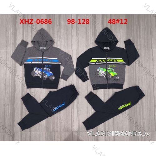 Súprava mikina s kapucňou na zips a tepláky detská chlapčenská (98-128) ACTIVE SPORT ACT23XHZ-0686