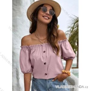 Tričko/tunika carmen krátky rukáv dámske (S/M ONE SIZE) TALIANSKA MÓDA IMPGM233053