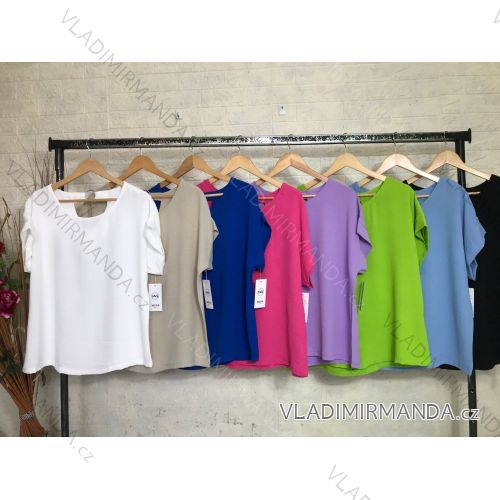 Tričko/tunika krátky rukáv dámske (S/M ONE SIZE) TALIANSKA MÓDA IMPGM232640