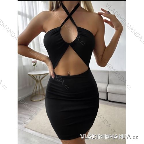 Šaty elegantné bez rukávov dámske (S/M ONE SIZE) TALIANSKA MÓDA IMPBB231513ll