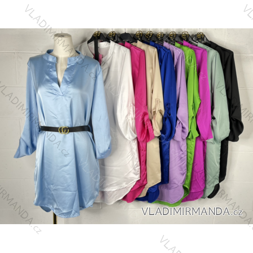 Šaty dlhý rukáv dámske (S/M ONE SIZE) TALIANSKA MÓDA IMPBB23U94021