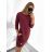 Šaty klasik teplé dlhý rukáv dámske (S/M ONE SIZE) TALIANSKA MÓDA IMD22908/DU -   hnedá
,   S/M