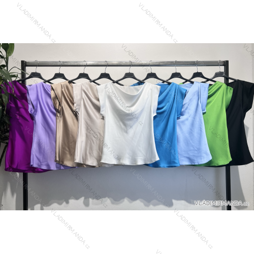 Tričko/tunika krátky rukáv dámske (S/M ONE SIZE) TALIANSKA MÓDA IMPLM23231070