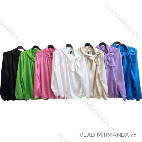Tunika/blúzka dlhý rukáv dámska (S/M ONE SIZE) TALIANSKA MÓDA IMPLM2367230