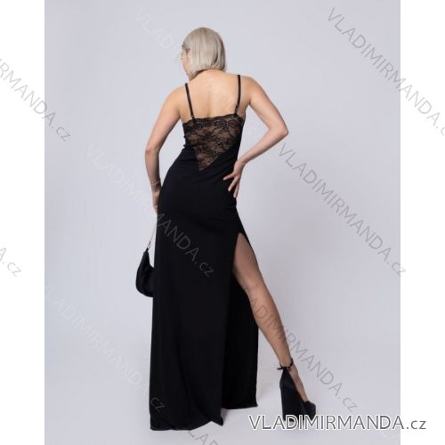 Šaty dlhé elegantné na ramienka dámske (S/M ONE SIZE) TALIANSKA MÓDA IMPBB23A11726