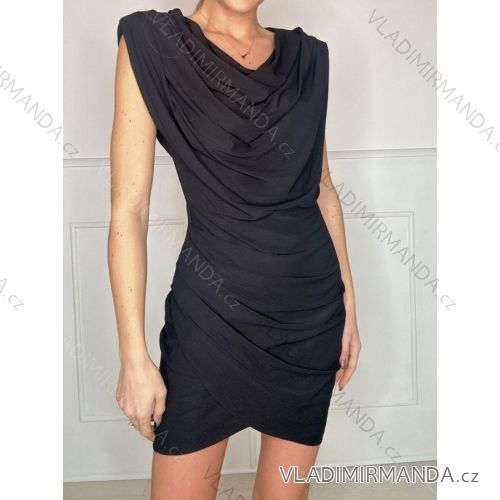 Šaty elegantné bez rukávov dámske (S/M ONE SIZE) TALIANSKA MÓDA IMPBB231686f