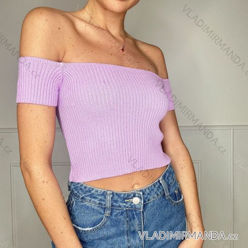 Top croptop krátky rukáv dámsky (S/M ONE SIZE) TALIANSKA MÓDA IMPBB2322184