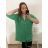 Košeľa dlhý rukáv dámska nadrozmer (2XL/3XL ONE SIZE) TALIANSKA MóDA IM423105