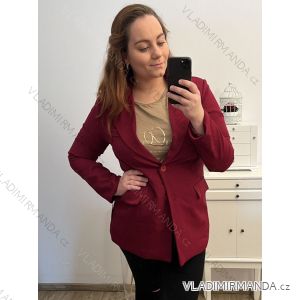 Sako dlhý rukáv dámsky nadrozmer (L/XL//2XLONE SIZE) TALIANSKA MÓDA IM422MARIA/DU