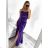 Šaty dlhé elegantné na ramienka dámske (S/M ONE SIZE) TALIANSKA MÓDA IMPGM2310505